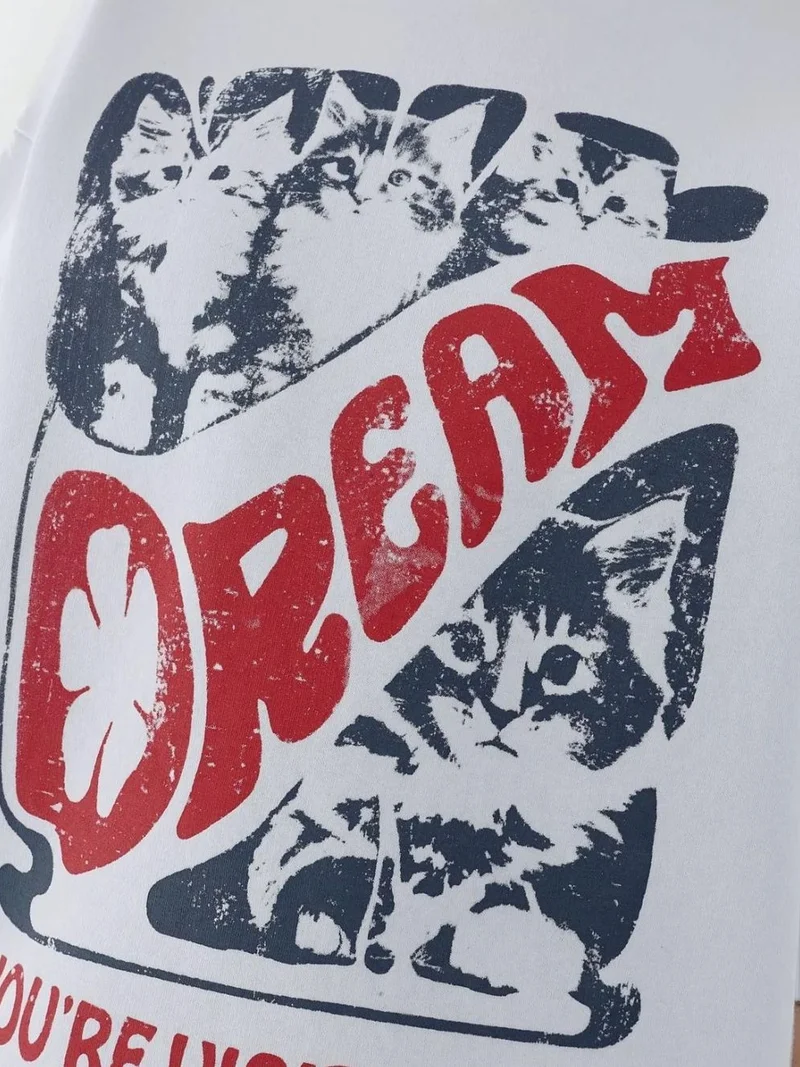 HICCUP Printed Crew Neck Sweatshirt