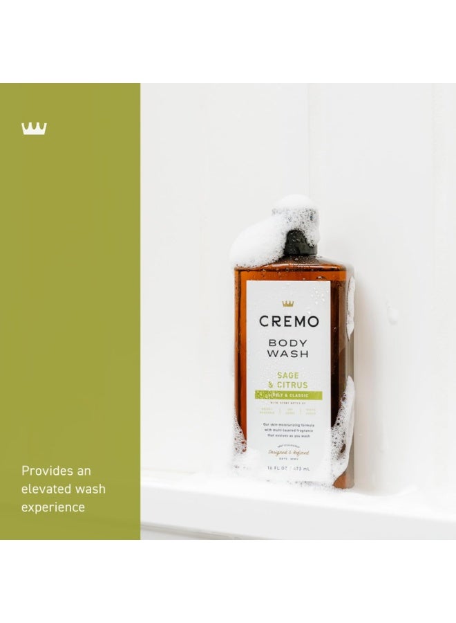 cremo غسول الجسم كريمو للرجال، مزيج منشط من اليوسفي الساطع، الأعشاب الجافة والأرز الأبيض، 16 أونصة سائلة - Image 5