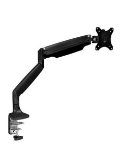 LIMOS Adjustable Gas Spring Single Monitor Arm Desk Mount | Full Motion Articulating | VESA Compatible for 21" to 32" Screens | Clamp & Grommet Base  - Image 1