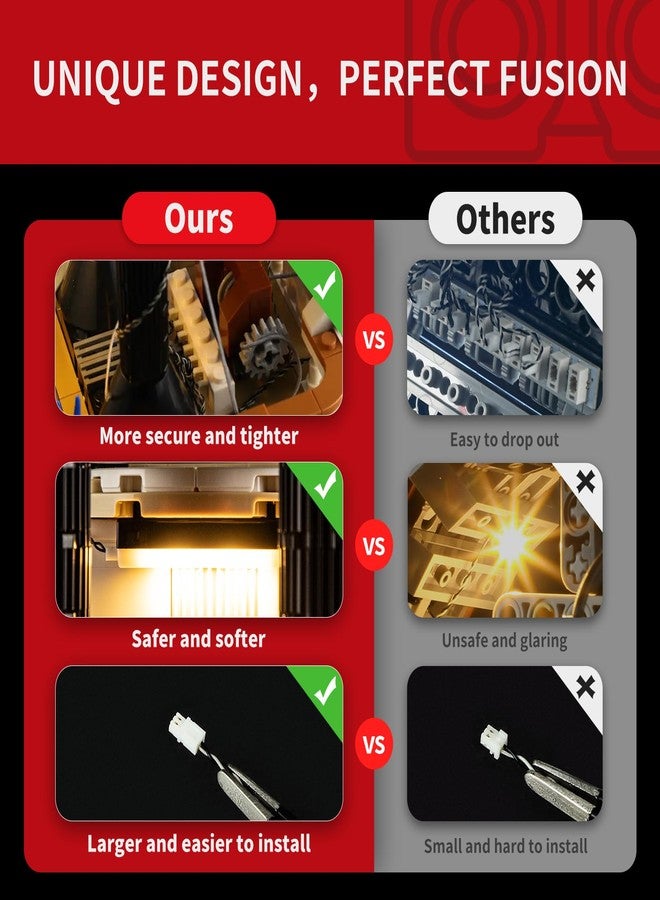 BRIKSMAX طقم إضاءة BRIKSMAX 2.0 لقارب النهر من ليغو - إضاءة LED مبتكرة متوافقة مع أفكار ليغو 21356 - مجموعة النموذج غير مدرجة - Image 4