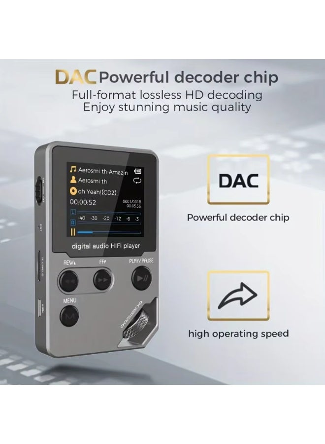 C5 8GB Lossless Bluetooth MP3 Music Player, Zinc Alloy Body,Rotary Controls,Wireless Connection,FM Radio,Voice Recorder - Image 5