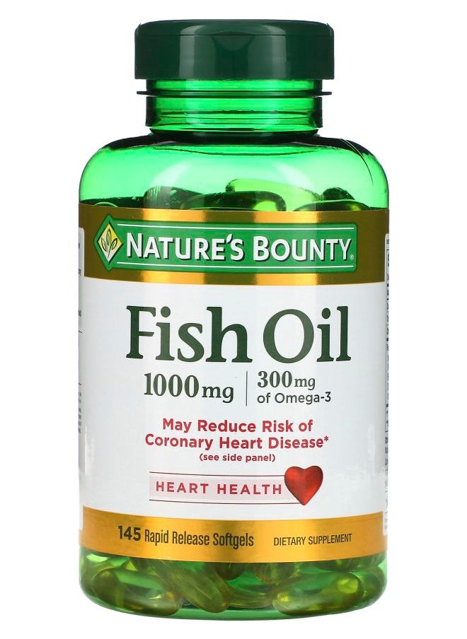 NATURE - Fish Oil 1000 mg 145 Rapid Release Softgels - Image 1