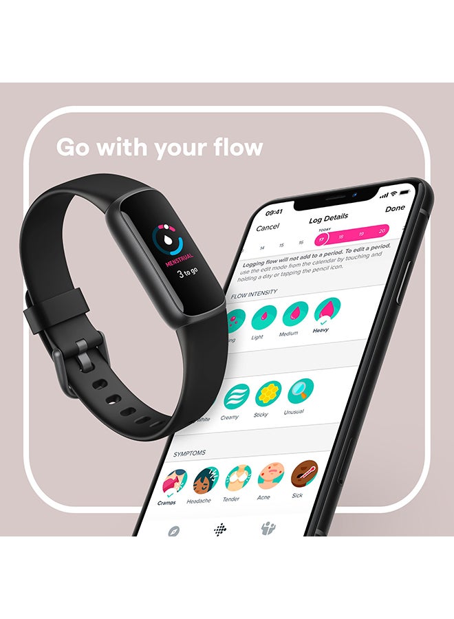 Fitbit Luxe Fitness And Wellness Tracker Black/Graphite - Image 5