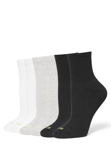 Hue Women's Mini Crew 6-pack Casual Sock, Multi - 6 Pair Pack, 9 11 US - Image 1