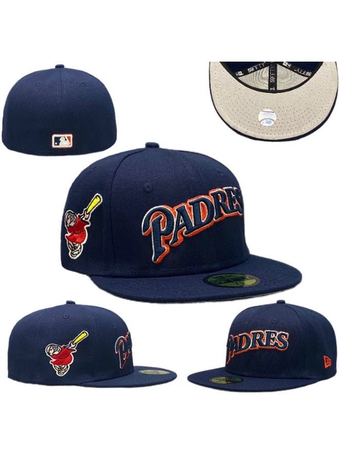 New Era San Diego Padres Navy Blue Fitted Hat with Classic Swinging Friar Patch 596SIZE