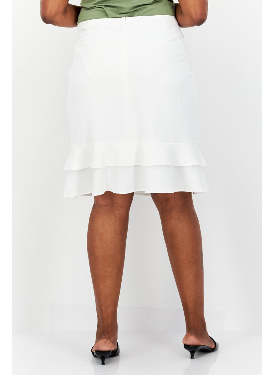 Women Plus Size Solid Midi Skirt, White - pzsku/ZB34795AC974D83B11364Z/45/_/1725379132/305a1345-e075-4ca9-93c3-ecaad49bbde6