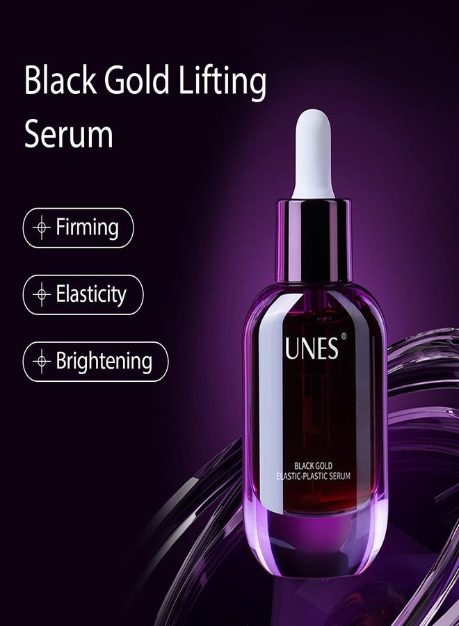 Unes Anti-Aging Serum for Face - Collagen Serum for Fine Lines & Wrinkles - Triple Power Facial Serum for Firming, Elasticity & Brighten - 1 Fl Oz - Image 2