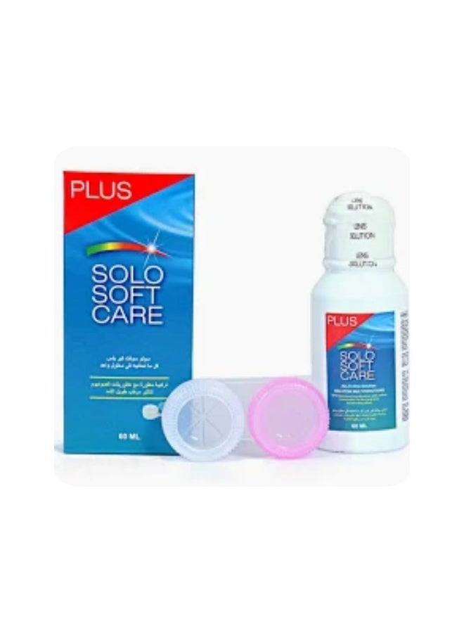 Solo Soft Care Plus Contact Lens Solution, 60mL - Image 3