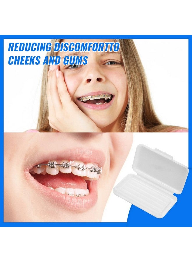 Ceonam 10 Pack Dental Braces Wax For Teeth Braces & Aligners 50 Unscented & Flavorless Orthodontic Wax Strips For Dental Care Braces Brackets Cover Lip Protector Oral Appliances Ortho Accessories - Image 4