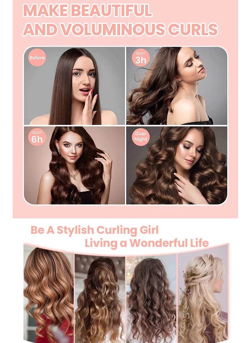 RedMapleTEK Heatless Hair Curler, Flexi Rods with Hook, No Heat Curlers for All Hair Types, Overnight Heatless Curls for Blowout Hair （Black) - Image 4