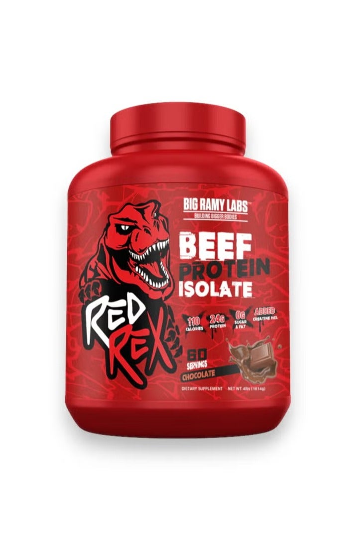 Red Rex Beef Protein Isolate, Chocolate Flavour, 4 Lbs