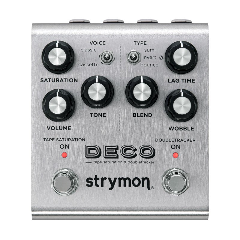Strymon Deco V2 Tape Saturation and Doubletracker Guitar Effects Pedal for Electric and Acoustic Guitar Synths Vocals and Keyboards