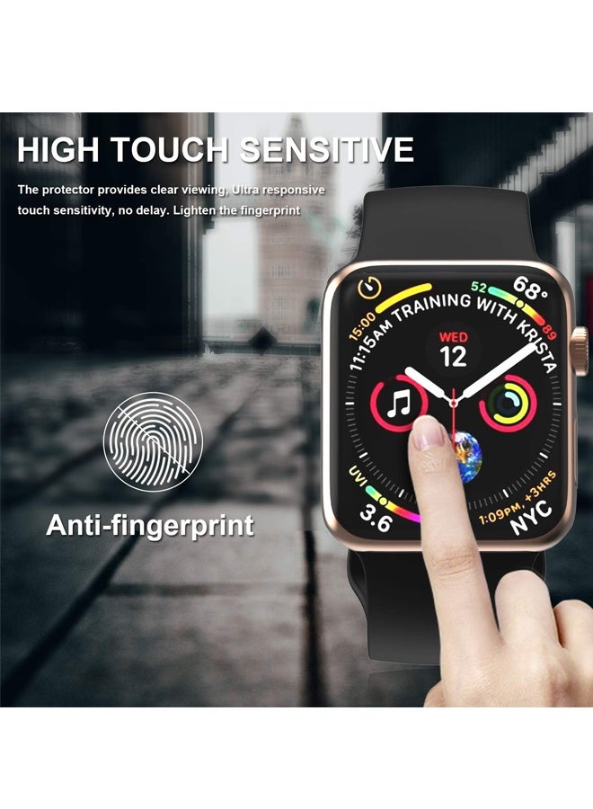 2Pcs Tempered Glass Screen Protector for Apple Watch Series 9 Series 8/7 Screen Protector 41mm, 3D Full Coverage Waterproof Bubble-Free HD Clear Film - Image 5