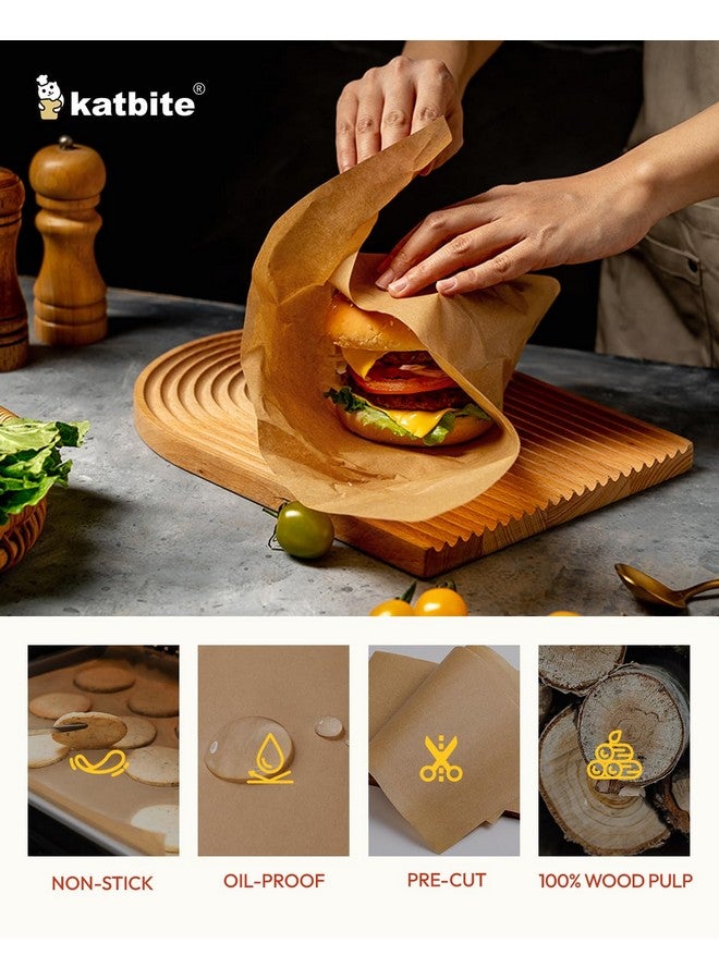 Katbite 400PCS Unbleached Parchment Paper Sheets, 12 x 16 IN Pre-Cut Baking Parchment, Heavy Duty Non-Stick Baking Paper for Half Sheet Cookie Bread Cake Pans, Grilling Meat Pizza[Advanced Series] - Image 3