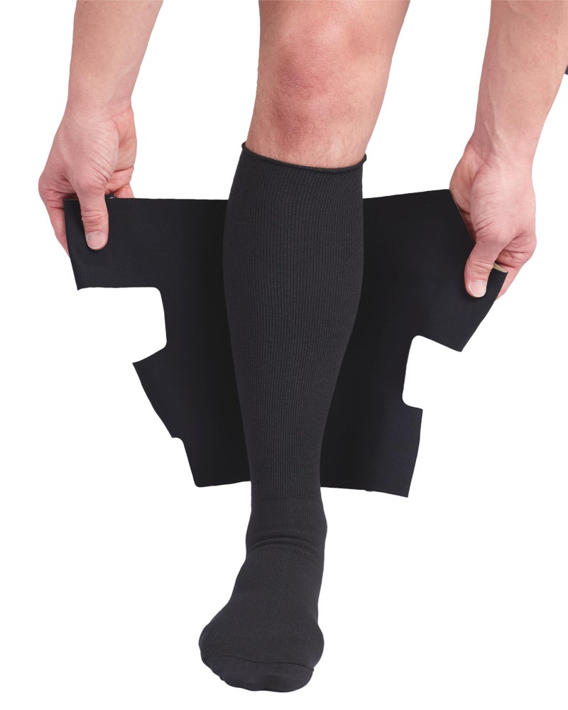 CircAid Juxtalite Lower Leg System – Easy to Use Adjustable Compression Level Garment for Men & Women, Leg Circulation, Compatible with Elastic Stockings, Medium/Long - Image 2