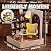 Kisoy Dollhouse Miniature with Furniture Kit DIY 3D Wooden DIY House Kit with Dust CoverHandmade Tiny House Toys for Teens Adults GiftLeisurely Moment - Image 4