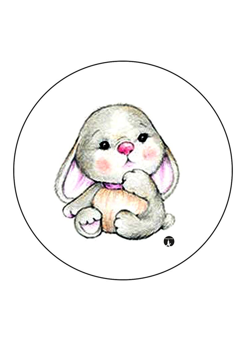 Rabbit Printed Mouse Pad Multicolour