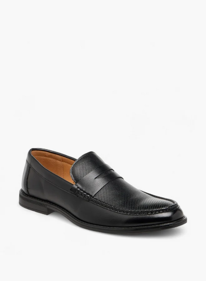 ال بي ال من شو اكسبرس Textured Slip-On Loafers