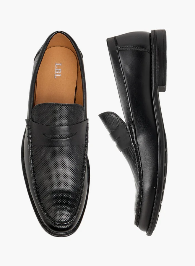 ال بي ال من شو اكسبرس Textured Slip-On Loafers