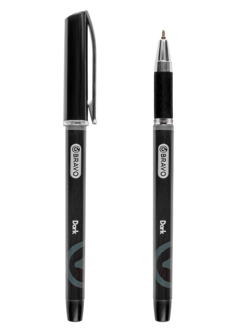 Bravo Bravo Dark Ballpoint Pen - Pack of 10 - Black 