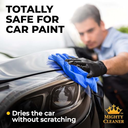Mighty Cleaner Premium 2pk Mini +1 Free Shammy Cloth for Car Drying - (17”x13”) - Super Absorbent Chamois Towel for Car - Reusable Shammy Towel for Car - Scratch-Free Car Drying Towel - Image 3