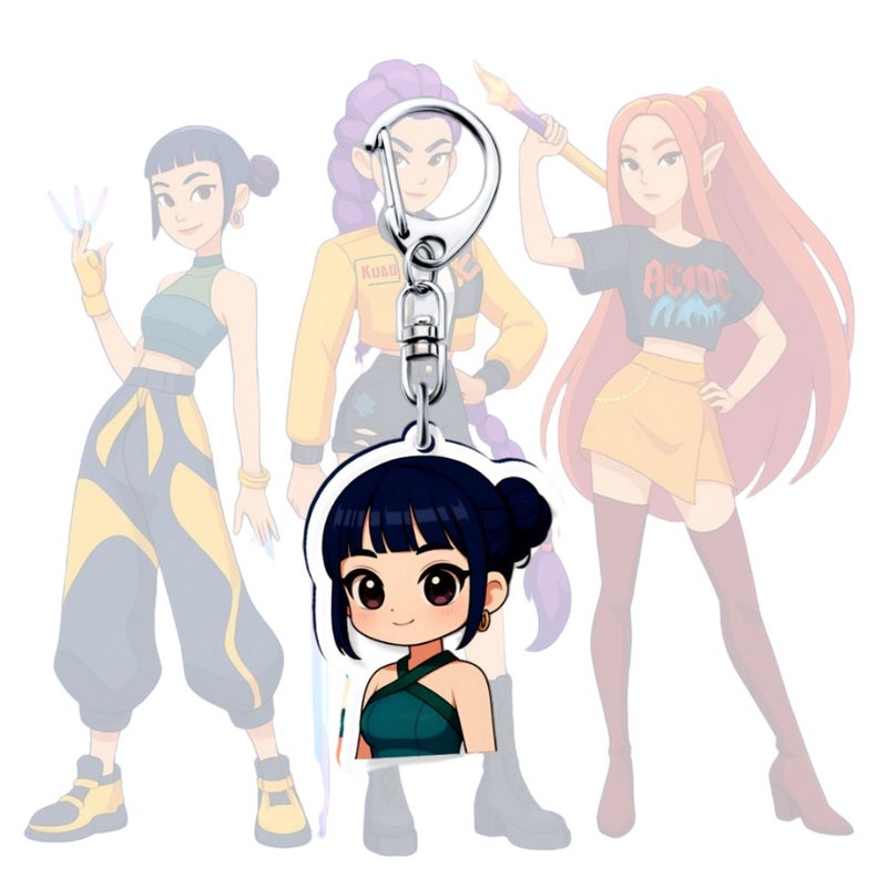 KPOP Witchy Squad Acrylic Keychain - Lumi, Mira, Zoey Anime Accessories - Image 5