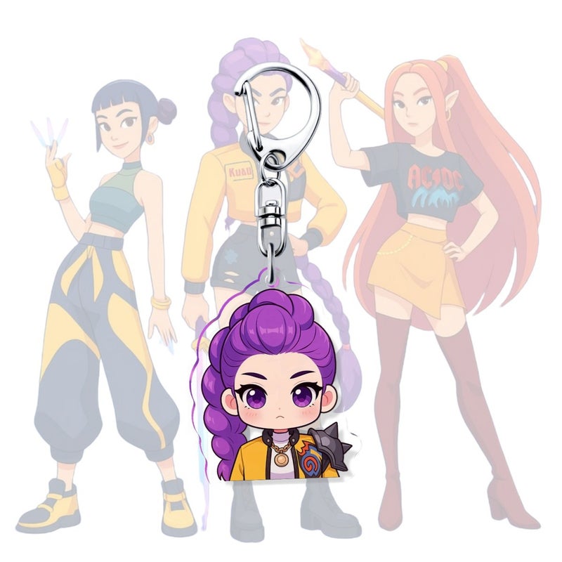 KPOP Witchy Squad Acrylic Keychain - Lumi, Mira, Zoey Anime Accessories - Image 4