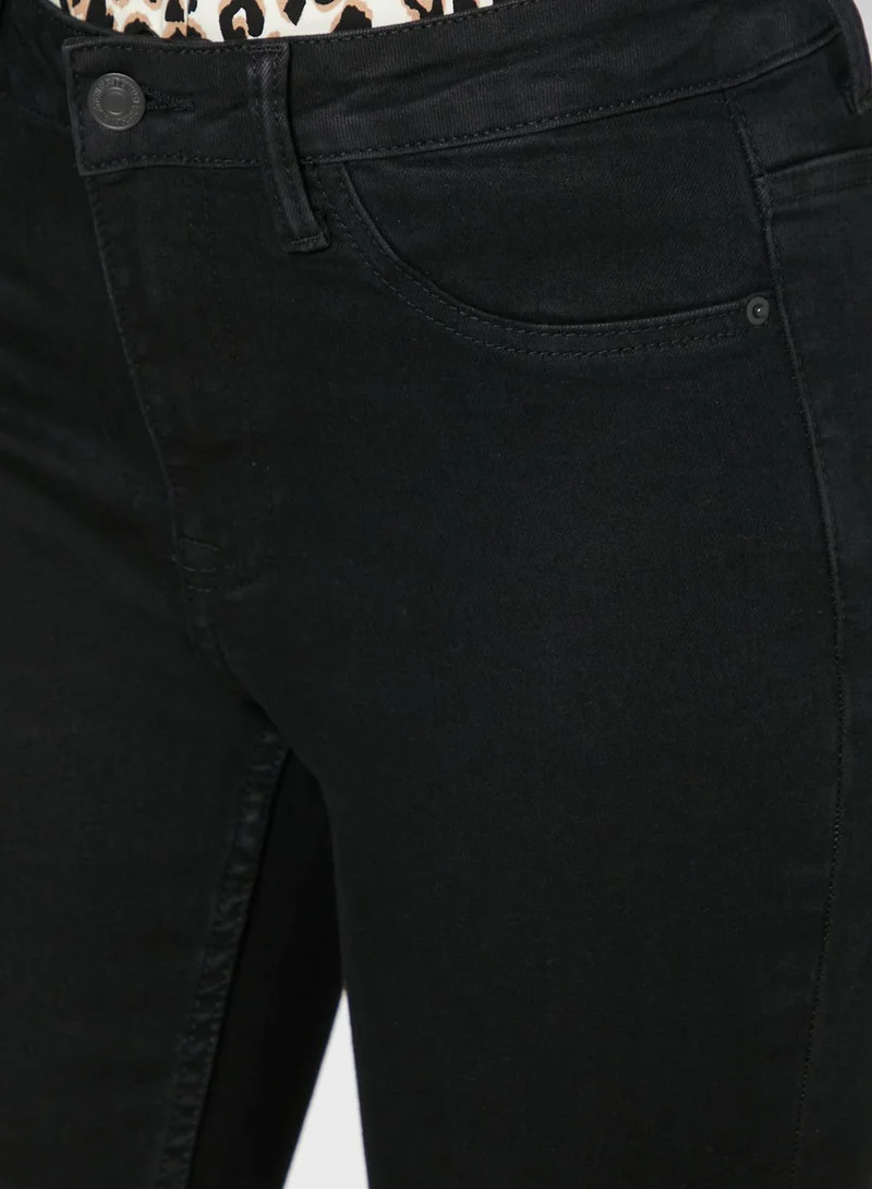 NEW LOOK Ripped Fray Hem Skinny Jeans