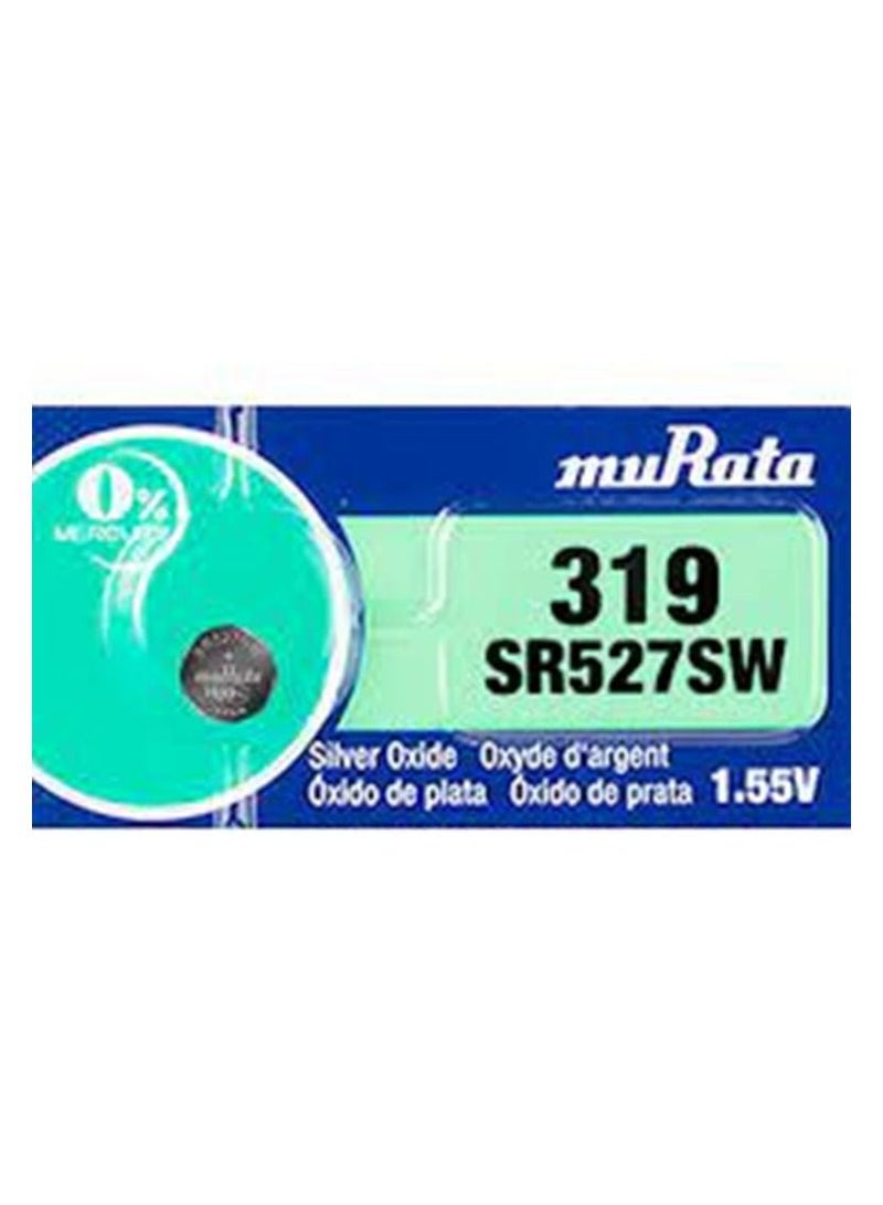 muRATA 5-Pieces Murata SR527SW / 319 Silver Oxide 1.55V (muRata) Japan Batteries - Image 2