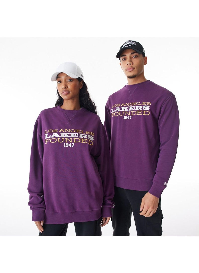 NEW ERA - Los Angeles Lakers Oversized Sweatshirt - Image 1