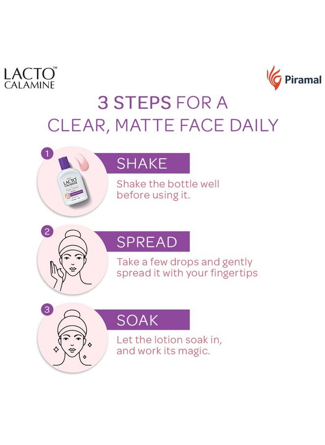 Lacto Calamine Face Lotion | 60 Ml | Daily Moisturizer For Face - Oily Skin | Kaolin Clay, Glycerine & Zinc Oxide | Abosrbs Excess Oil | Fights Pimples, Darkspots & Blackheads | Body Lotion  - Image 4