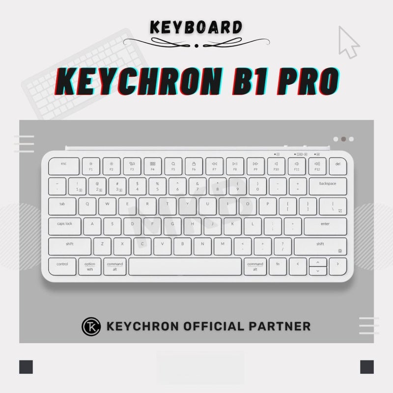 كيشرون لوحة مفاتيح Keychron B1 Pro - أبيض - Image 1