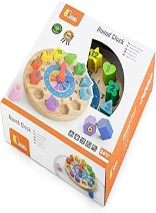 Eitech Viga Wooden Round Clock 13-Pieces Set