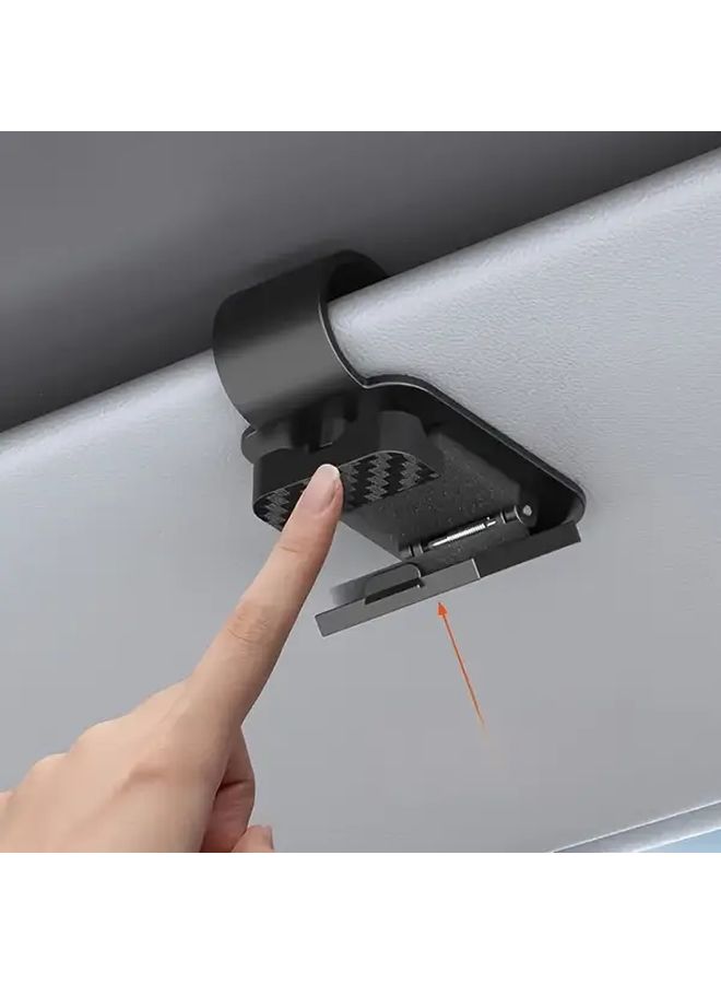 3pcs Set Car Sun Visor Eyeglass Clip Seat Hooks Storage Box Universal Auto Interior Accessories ABS Resin - Image 3