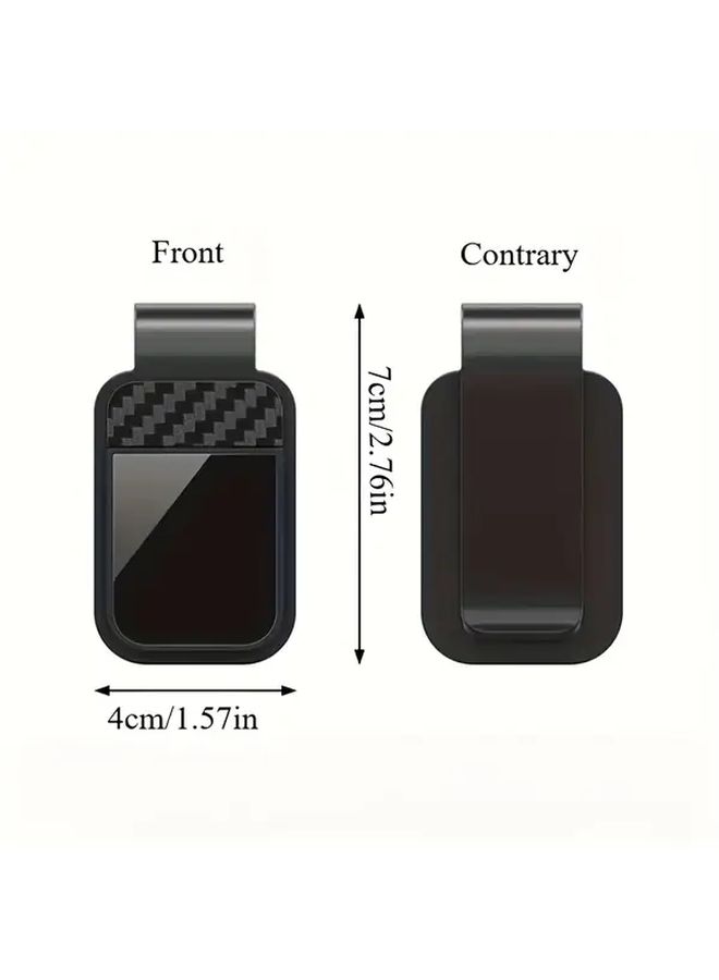 3pcs Set Car Sun Visor Eyeglass Clip Seat Hooks Storage Box Universal Auto Interior Accessories ABS Resin - Image 2