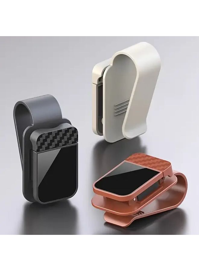 3pcs Set Car Sun Visor Eyeglass Clip Seat Hooks Storage Box Universal Auto Interior Accessories ABS Resin - Image 5