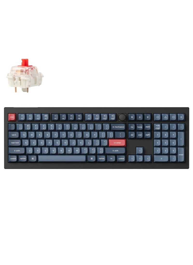 Keychron V6 Max QMK/VIA Wireless Mechanical Keyboard, Gateron Jupiter Red Key Switch, 100% Full-Size, Tri-Mode Connectivity (2.4GHz, BT, Wired), English-Arabic Layout, V6M-D1-AR - pzsku/ZB348C6B5DC8137172853Z/45/_/1730553819/4b59ad95-1701-4627-971c-b90501c53b3e