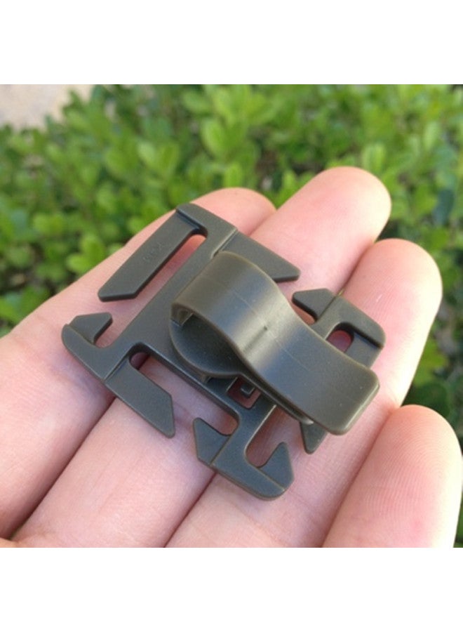 Water Bag Clip Angle Adjustable Universal Water Bag Tube Water Pipe Clip With MOLLE Webbing Safety Buckle-Series:Khaki  - Image 4