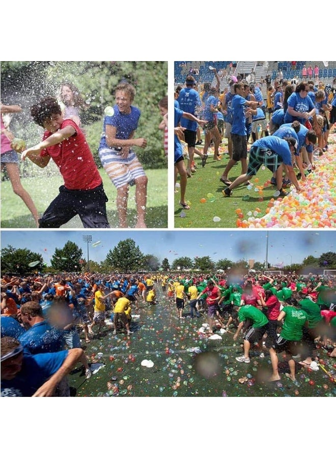 DH 1000 pcs Water Balloons Refill Kit for Water Sports Water Fight + 3 Refill Tools - Image 3