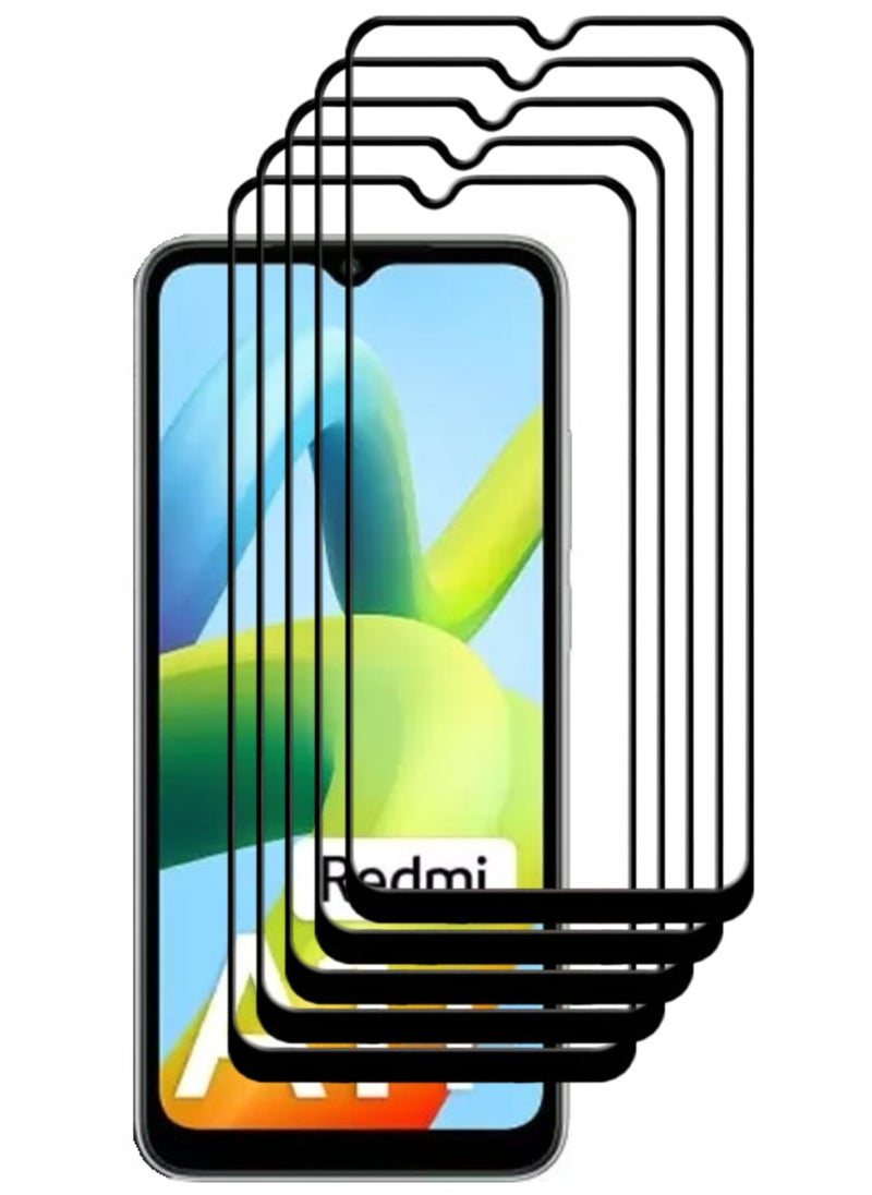 ACLIX 5 Pieces Antistatic ESD Dustproof Premium Quality High Definition Tempered Glass Screen Protector Designed For Xiaomi Redmi A1+ - Image 1