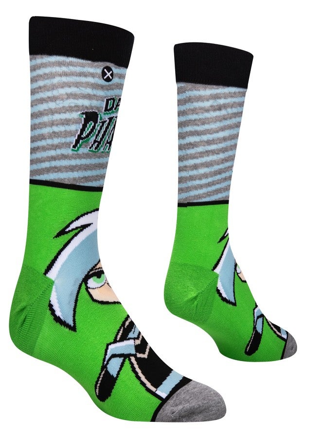 Odd Sox جوارب أود سوكس الرجالية المضحكة والمبتكرة، داني فانتوم ذو الرأس الكبير، مقاس كبير للبالغين - Image 3