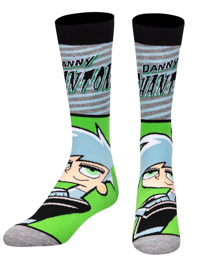 Odd Sox جوارب أود سوكس الرجالية المضحكة والمبتكرة، داني فانتوم ذو الرأس الكبير، مقاس كبير للبالغين - Image 2
