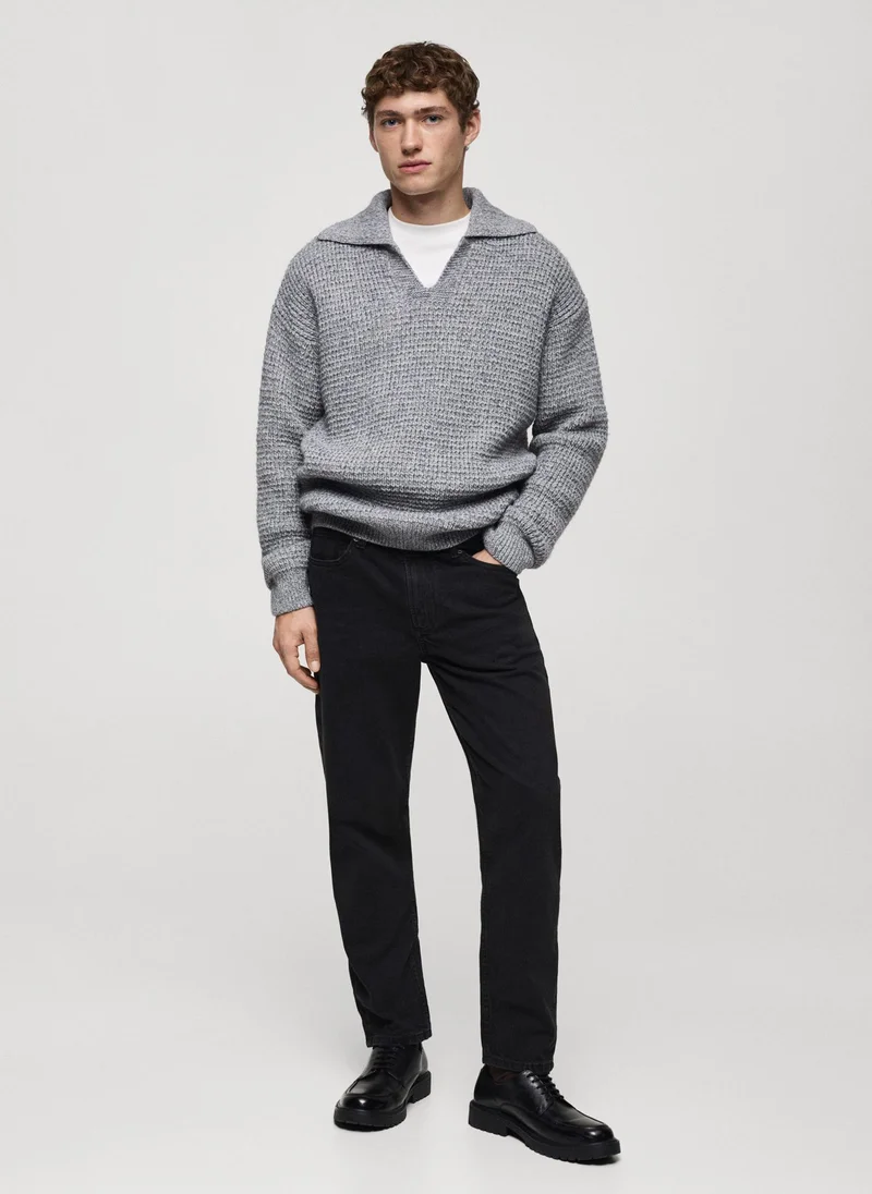 Mango Man Ben Stright Fit Rinse Wash Jeans