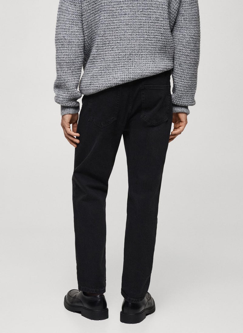 Mango Man Ben Stright Fit Rinse Wash Jeans  - Image 2