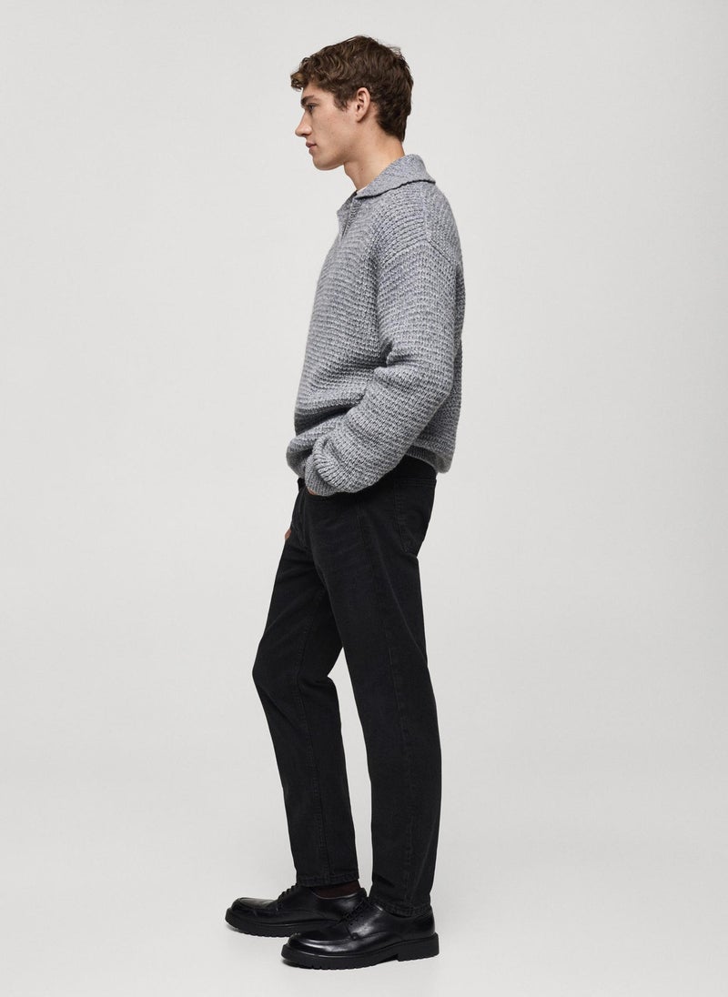 Mango Man Ben Stright Fit Rinse Wash Jeans  - Image 3