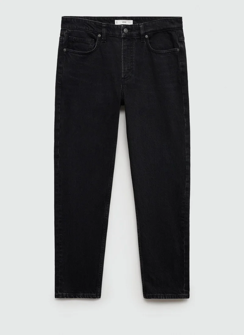 Mango Man Ben Stright Fit Rinse Wash Jeans
