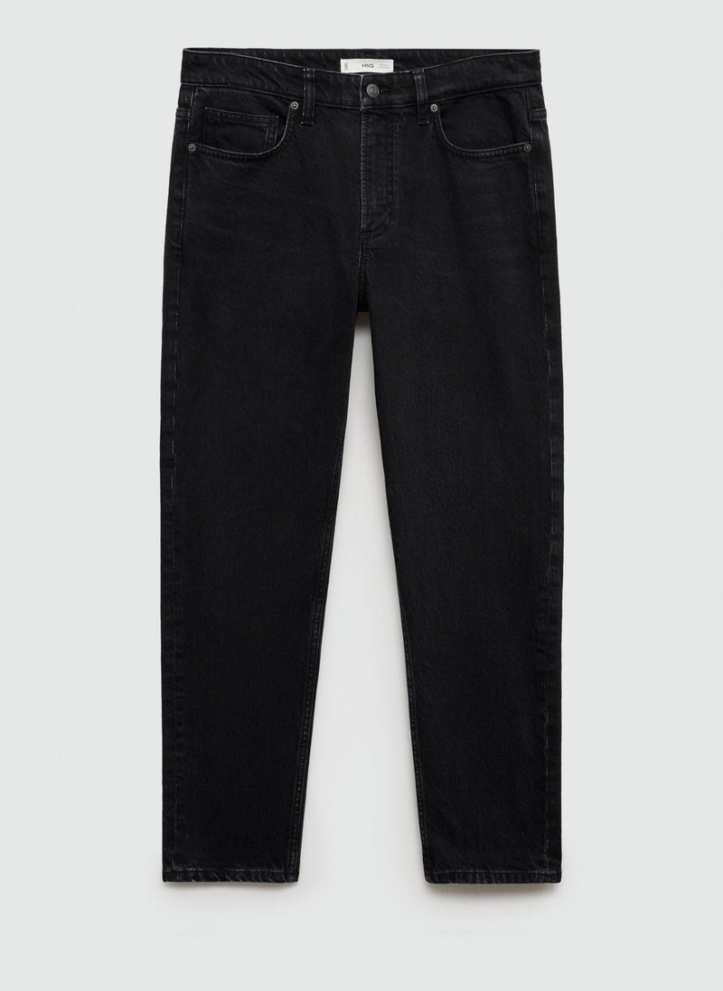 Mango Man Ben Stright Fit Rinse Wash Jeans  - Image 5