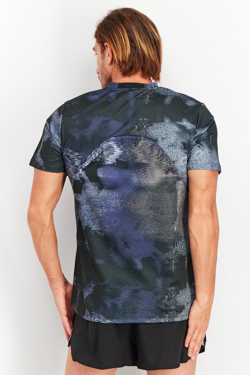 Adidas Men Sportswear Fit Short Sleeve Training T-Shirt, Multicolor - Image 3