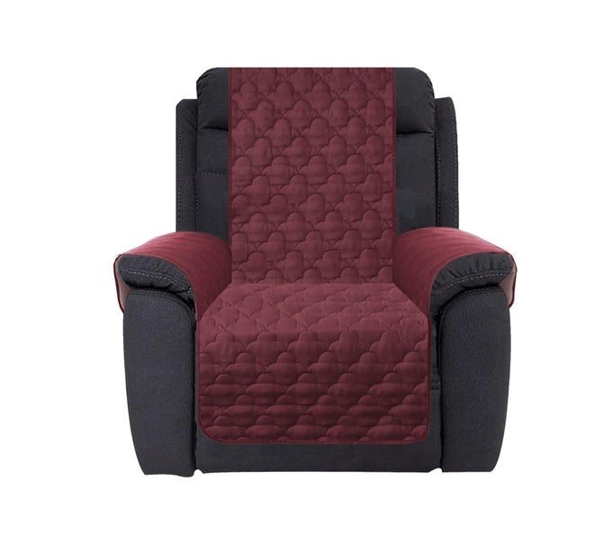 WATERPROOF NONSLIP RECLINER COVER STAY IN PLACE DOG COUCH CHAIR COVER FURNITURE PROTECTOR IDEAL LOVESEAT SLIPCOVERS FOR PETS AND KIDS BURGUNDY 30