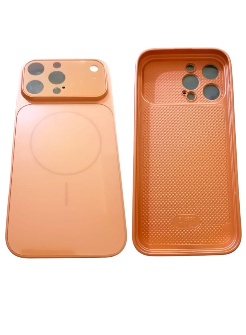 Unipha iPhone 16 Pro Max Protective Case, Matte Glass Lens Protection, Shockproof, Magnetic, with AG Glass Crystal Texture and Supports Wireless Charging - Image 1